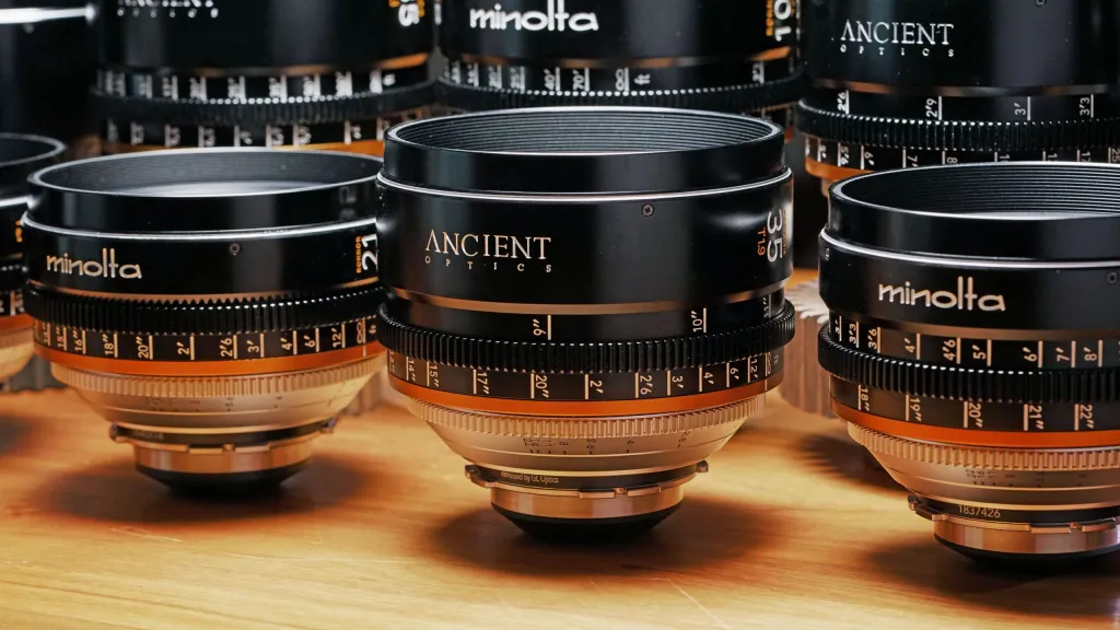 Ancient Optics Rehouses Minolta Rokkor Cine Primes